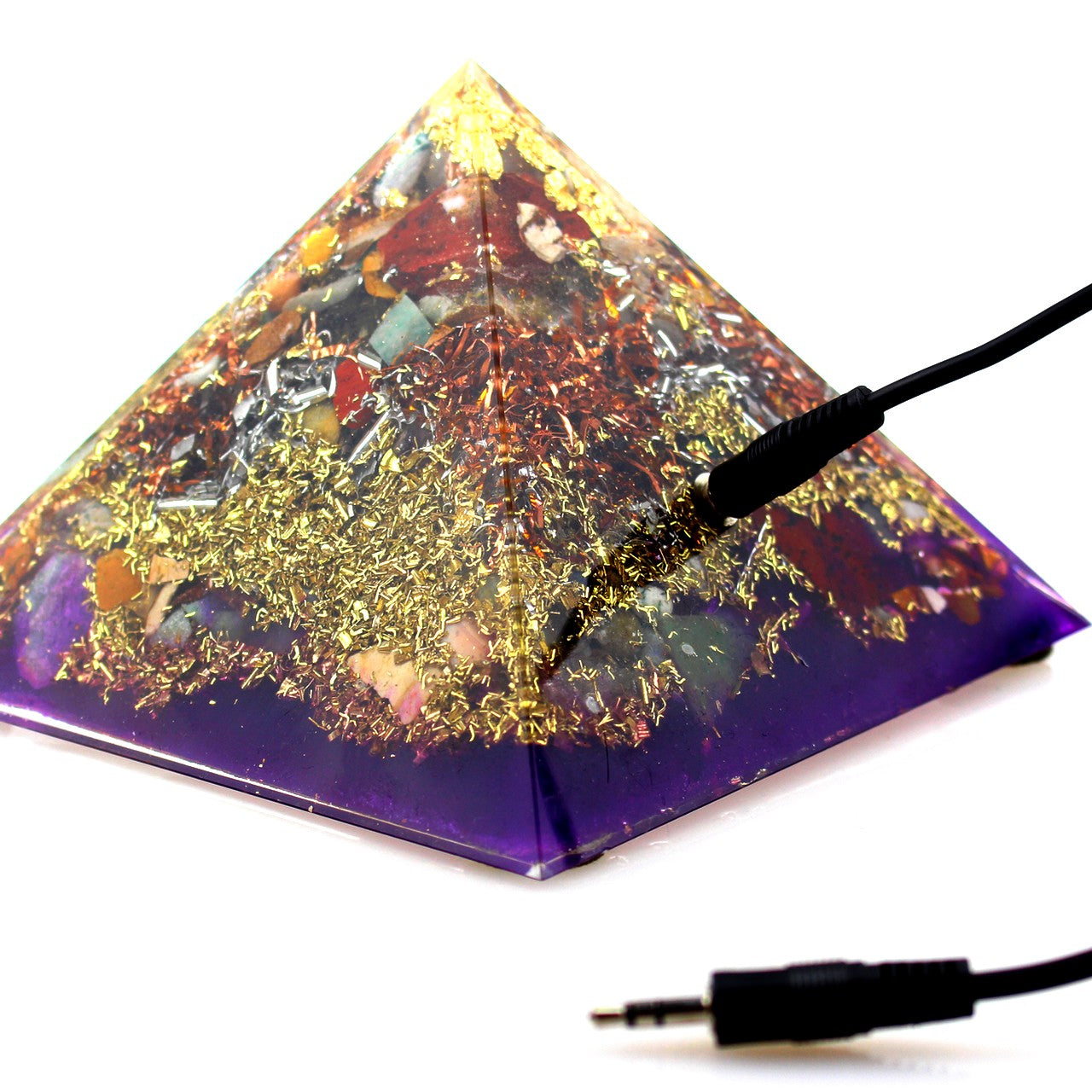 Orgonit Frequenzpyramide Violett