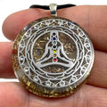 Human Design Orgonite 7 Chakra Meditation Buddha Amulett silber