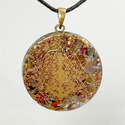 Human Design Orgonite Bodygraph 64 Stern Tetraeder Amulett