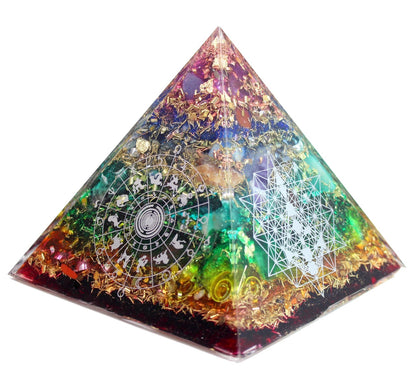 Human Design Orgonite Bodygraph Pyramide XL Heilige Geometrie