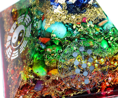 Human Design Orgonite Bodygraph Cheops Pyramide XXL
