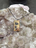 Orgonit Manifestation Amulett „Schungitus“ Gold - Edelschungit