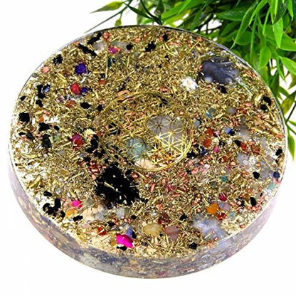 Orgonit Platte klein Standard „Blume des Lebens“