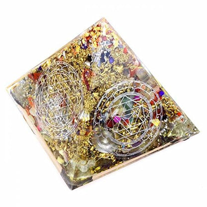 Orgonit Pyramide „Heilige Geometrie“ XL