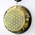 Matrix Orgonit Blume des Lebens Amulett 24 Karat vergoldet