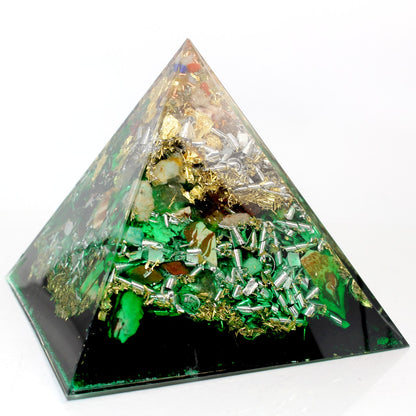 Orgonit 4. Chakra Premium Pyramide XL Erzengel Raphael grün Ruhe
