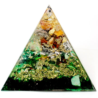 Orgonit 4. Chakra Premium Pyramide XL Erzengel Raphael grün Ruhe