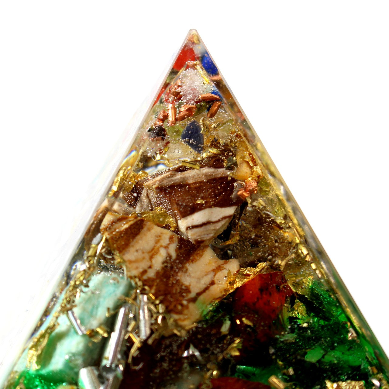 Orgonit 4. Chakra Premium Pyramide XL Erzengel Raphael grün Ruhe