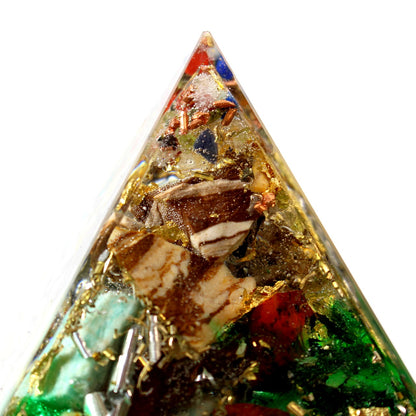 Orgonit 4. Chakra Premium Pyramide XL Erzengel Raphael grün Ruhe